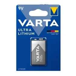 Pilhas de Lítio Varta 9V Ultra Lithium (1 Unidade)