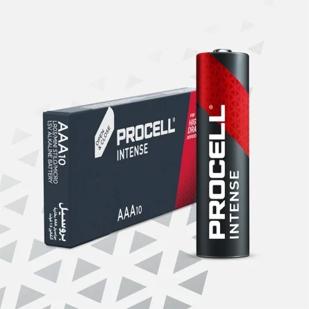 Pilhas Alcalinas Procell AAA Intense (10 Unidades)