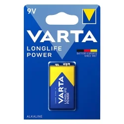 Pilhas Alcalinas Varta 9V Longlife Power (1 Unidade)