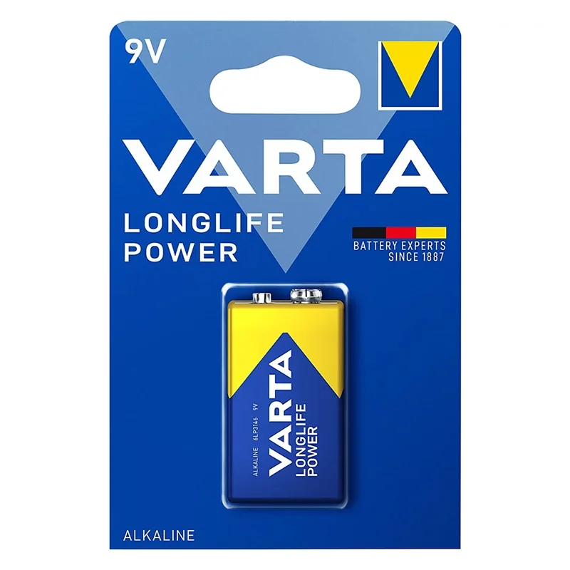 Pilhas Alcalinas Varta 9V Longlife Power (1 Unidade)