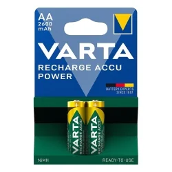 Pilhas AA Recarregáveis Varta 2600mah blister de 2 unidades