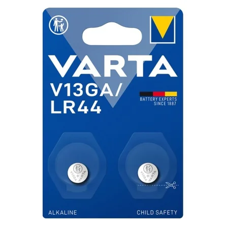 Pilhas Botão Alcalinas Varta V13GA LR44 (2 Unidades)