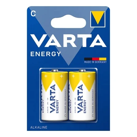 Pilhas Alcalinas Varta C Energy (2 Unidades)