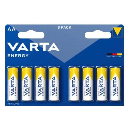 Pilhas VARTA AA Energy 1,5 V - 8 pilhas