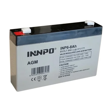 Bateria de Chumbo AGM 6V 8Ah