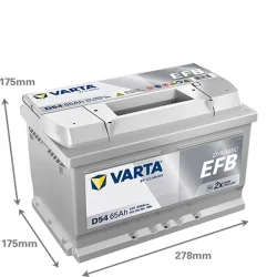 Bateria Varta D54 Start Stop EFB 65Ah