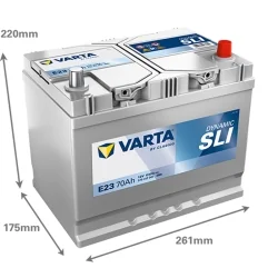 Bateria Varta E23 SLI 70Ah