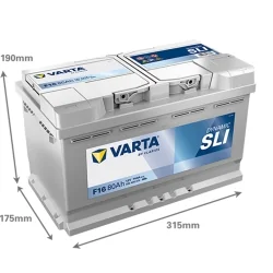 Bateria Varta F16 SLI 80Ah