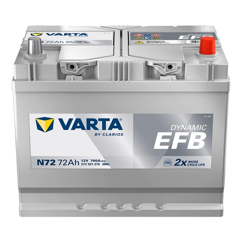 Bateria Varta N72 Start Stop EFB 72Ah