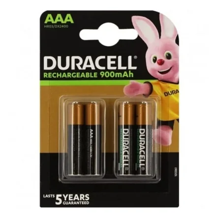 Pilhas Recarregáveis Duracell AAA 900mah