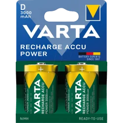 Pilhas Recarregáveis Varta D 3000 mAh