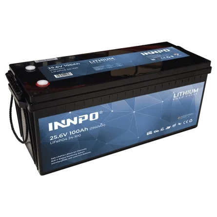 Bateria de lítio LiFePO4 25.6V 100Ah