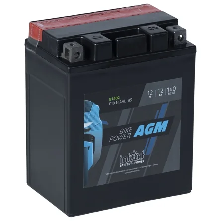 Bateria IntAct AGM CTX14AHL-BS 12Ah 140A