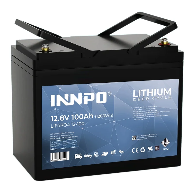Bateria de Lítio LiFePO4 12.8V 100Ah