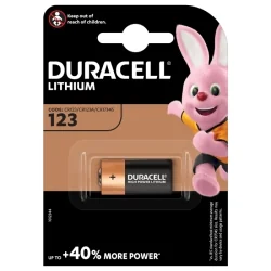 Pilhas de Lítio Duracell CR123A Ultra (1 Unidade)