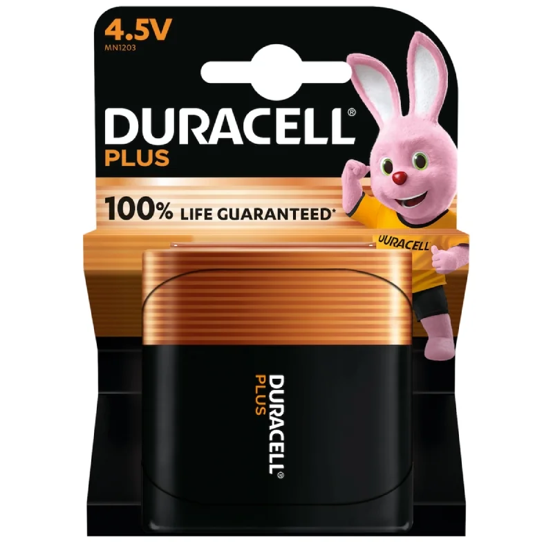 Pilhas Alcalinas Duracell 4.5V 3LR12 MN1203 Plus Power (1 Unidade)