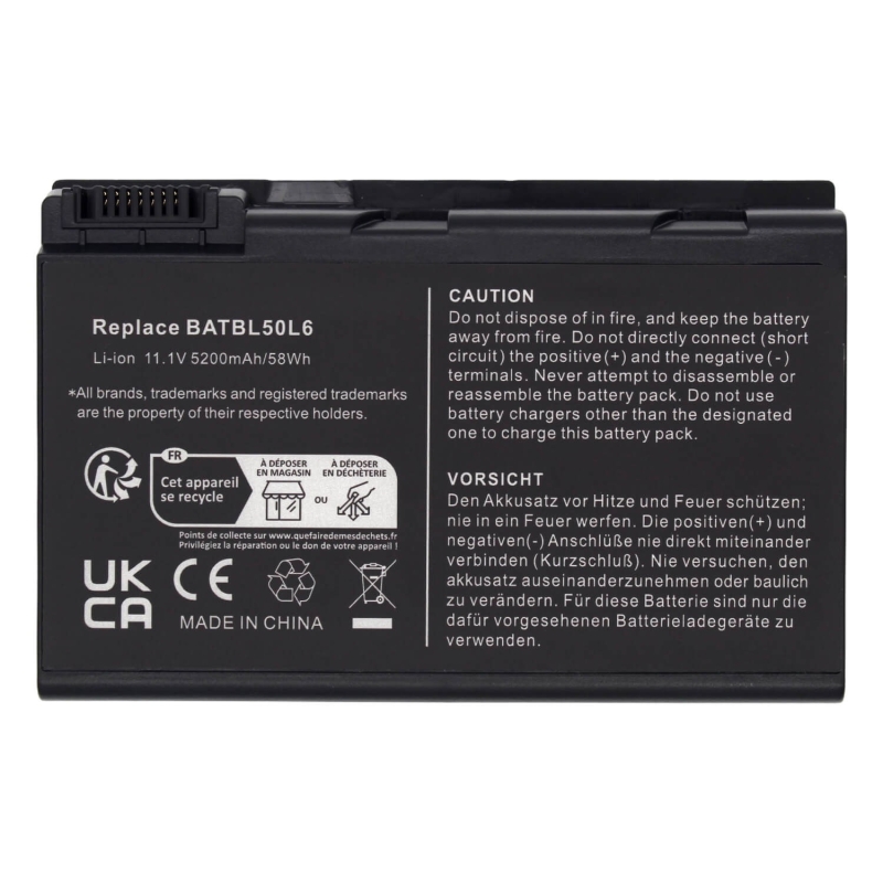 Bateria do portátil para ACER BATBL50L4 BATBL50L6 BATBL50L8 BATBL50L8H BATCL50L4 11.1V
