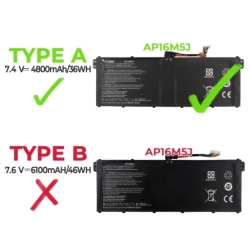 Bateria portátil ACER ASPIRE A315-51 AP16M5J