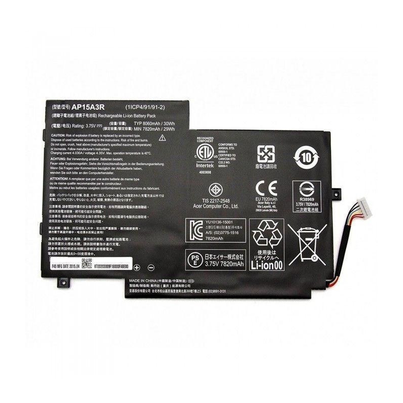 Bateria do portátil para ACER ASPIRE SWITCH 10E SW3-013-1566 AP15A3R