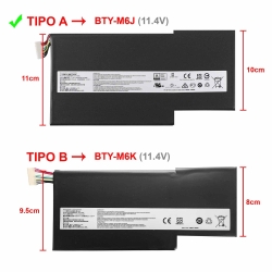 Bateria do portátil para MSI GS63 GS63VR GS73 GS73VR MS-16 BTY-M6J