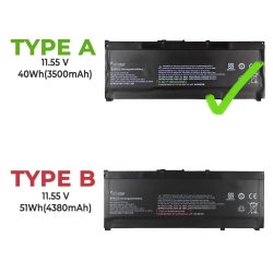 Bateria para notebook HP SR03XL SR03052XL 11,55V
