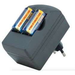 Carregador + Pilhas recarregáveis CR123A