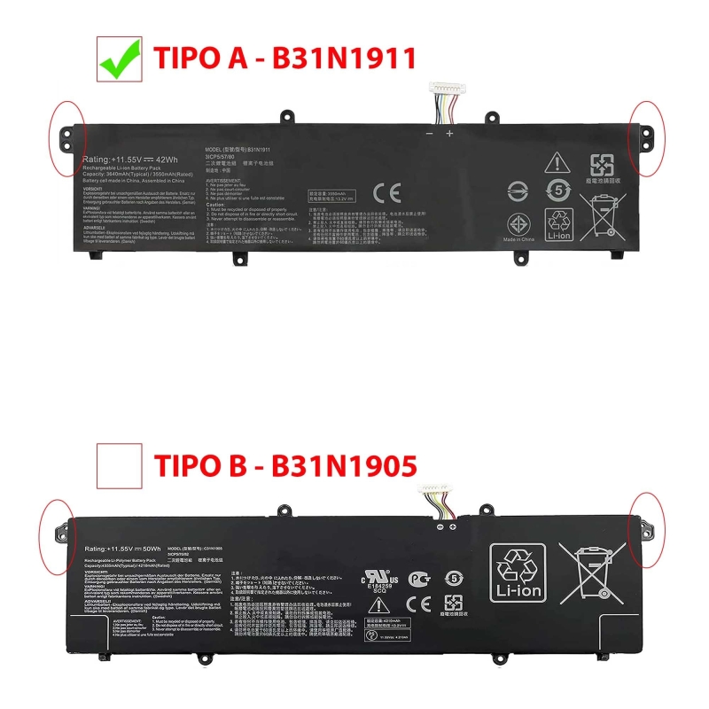 Bateria do portátil para ASUS VIVOBOOK FLIP TP470EA TP470EZ X421DA C31N1911 B31N1911