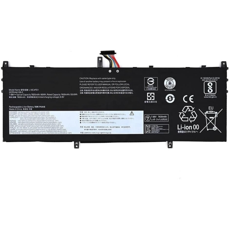 Bateria do portátil para LENOVO YOGA C640 13 C640 13 IML L19C4PD1 L19M4PD1 L19L4PD1