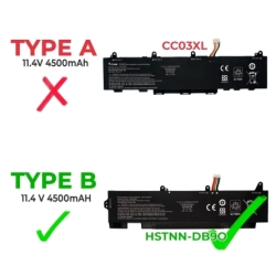 Bateria do portátil para HP ELITEBOOK 830 G7 835 G7 840 G7 850 G7 855 G7 CC03XL